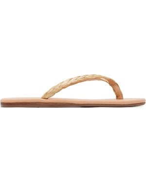 Ancient Greek Sandals Saionara Raffia Flip-Flops - Brown