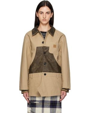 ANDERSSON BELL Carpenter Shorts Inserted Coat - Natural