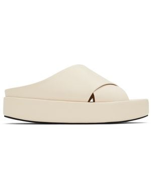 Lauren Manoogian Off- Cross Platform Sandals - Black