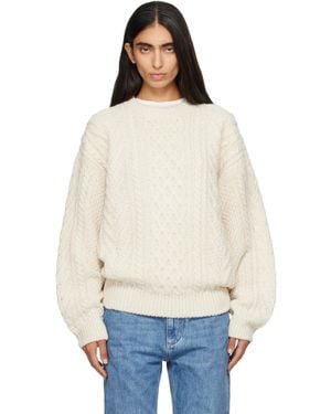 NOTHING WRITTEN Off- Petico Cable Knit Sweater - White