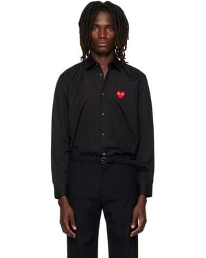 COMME DES GARÇONS PLAY Heart Emblem Shirt - Black