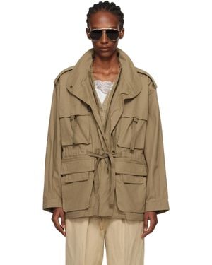 Isabel Marant Beriza Cotton Canvas Jacket - Brown