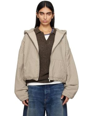 ERL Plaid Padded Check Jacket - Blue