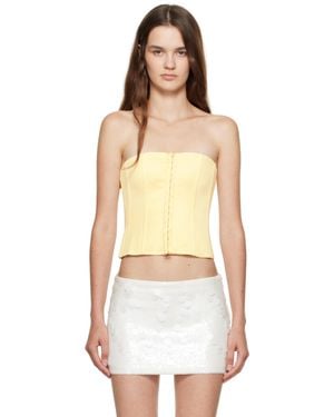 GUIZIO Satin Corset - Orange