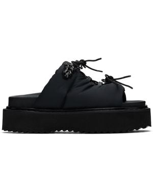 Simone Rocha Platform Ghillie Sandals - Black