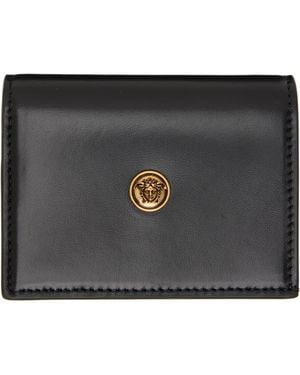 Versace Emblème Leather Wallet - Black