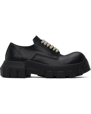 Rick Owens Hollywood Lace-up Bozo Tractor Derbys - Black