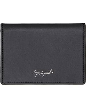 Yohji Yamamoto Leather Card Holder - Black