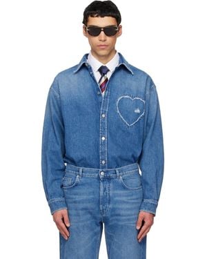 Moschino Cotton Denim Shirt - Blue