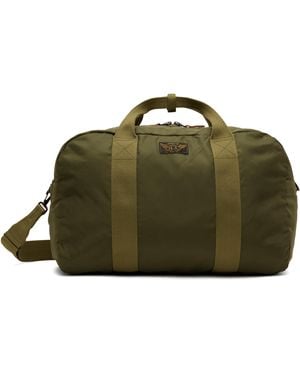 RRL Khaki Nylon Utility Kit Duffle Bag - Green