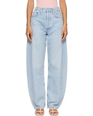 Agolde Luna High Rise Pieced Taper Jeans - Blue