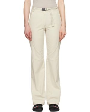 Hyein Seo Low-Rise Belted Trousers - Natural
