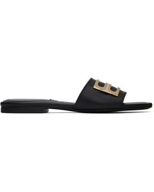 Victoria Beckham B Buckle Sandals - Black
