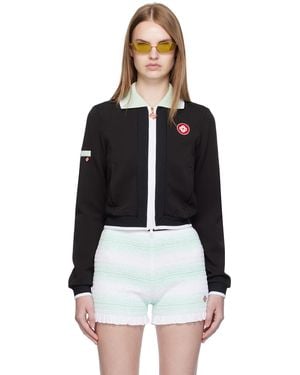CASABLANCA Viscose Track Jacket - Black