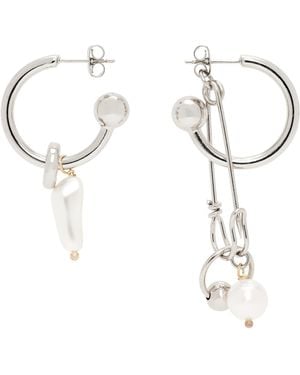 Justine Clenquet Ryder Earrings - White
