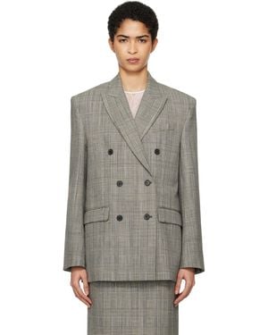 Wardrobe NYC Double Breasted Blazer - Black