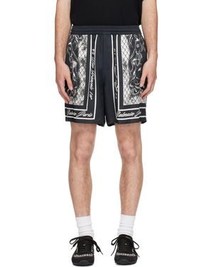 Balmain Printed Foulard Pyjama Shorts - Black