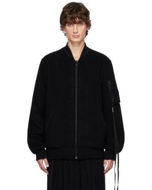 Ann Demeulemeester Dries Standard Bomber Jacket - Black