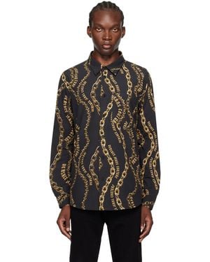 Versace Jeans Couture Chain Couture Long Sleeve Shirt - Black