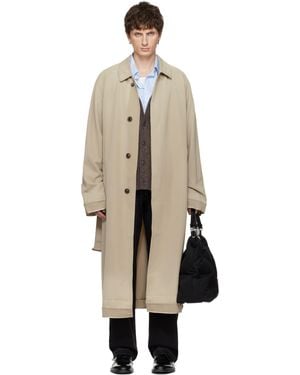 Maison Margiela Belted Trench Coat - Natural