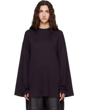 Frankie Shop Rio Oversized Sleeve Long Sleeve T-shirt - Blue