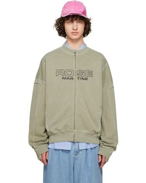 Martine Rose Zip Up Crew Sweatshirt - Multicolour