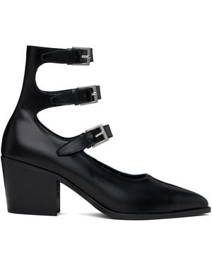 Juun.J Mary Jane Heels - Black