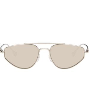 Jil Sander Oliver Peoples 'Edition 5' Aviator Sunglasses - Multicolour