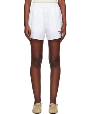 Off-White c/o Virgil Abloh ホワイト ポプリン ショートパンツ