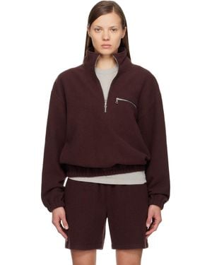 Rier Ssense Exclusive Fleece Jacket - Red