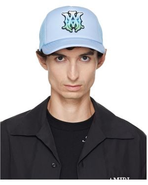 Amiri Casquette De Camionneur Bleue À Monogramme Surf