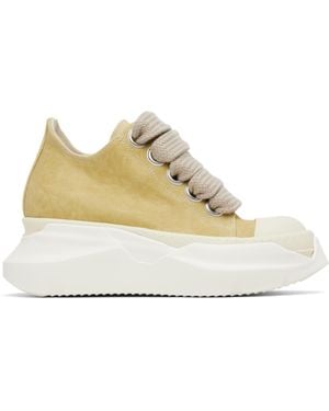 Rick Owens Hollywood Jumbo Laces Abstract Low Sneak Trainers - Black
