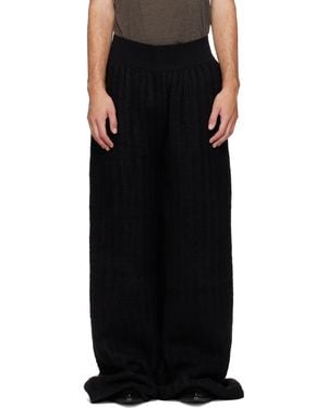 Rick Owens Tower Rib Lounge Trousers - Black