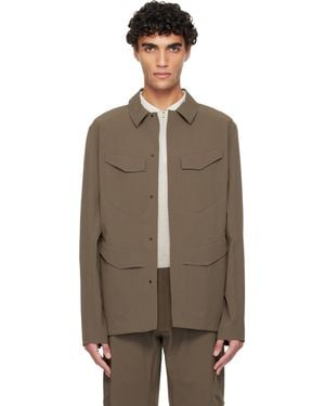 Veilance Taupe Field Softshell Jacket - Brown
