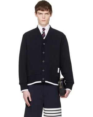 Thom Browne V-Neck Cardigan - Blue