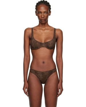 Fruity Booty Leopard Shania Bra - Black