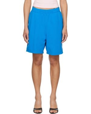 Skims French Terry Long Shorts - Blue