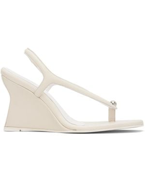 Paris Georgia Basics Off- Valentina Wedge Heeled Sandals - Black
