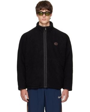 Willy Chavarria Reversible 'Willy' Fleece Jacket - Black