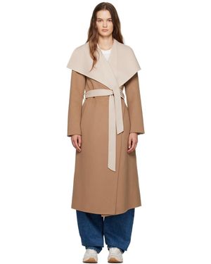 Mackage Manteau Mai-Cn Brun Clair Et - Bleu