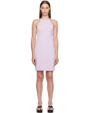 Filippa K Purple Strap Minidress - Black