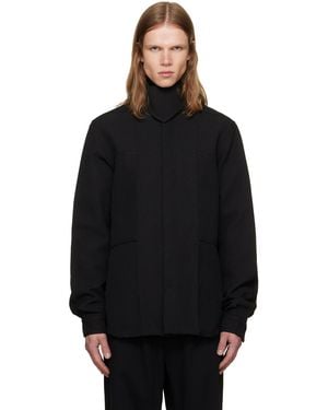 Rick Owens Tower Outershirt Jacket - Black