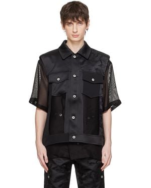 Feng Chen Wang Layered Vest - Black
