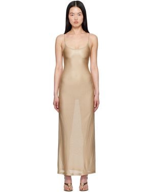 Alaïa Knit Slip Dress - Black