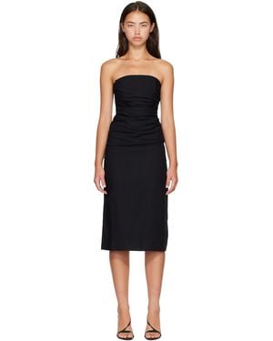 Anine Bing Tyla Midi Dress - Black