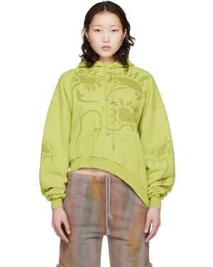 Collina Strada Wave Hem Hoodie - Yellow