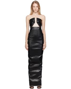 Rick Owens Black Elipse Denim Maxi Dress | Lyst