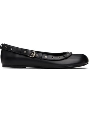 untitlab Belts Ballerina Loafers - Black