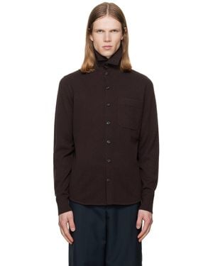 Dries Van Noten Collar Cashmere Cardigan - Black