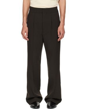 Fear Of God Double Weave Wool Tailored Flared Pants - Black